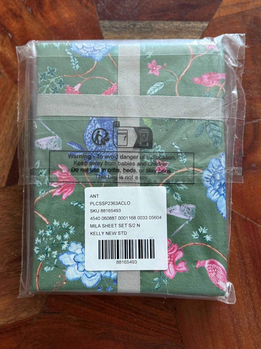 Anthropologie Mila Organic Cotton :: two pillow case shams :: NEW - Picture 2 of 3